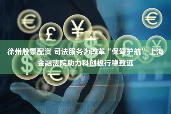 徐州股票配资 司法服务为改革“保驾护航” 上海金融法院助力科创板行稳致远
