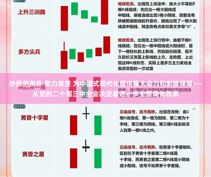 炒股的条件 聚力攻坚 为中国式现代化提供强大动力和制度保障——从党的二十届三中全会决定看进一步全面深化改革